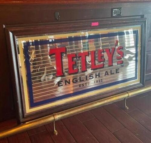 53" TETLEY'S ENGLISH ALE / BRANDED PUB MIRROR