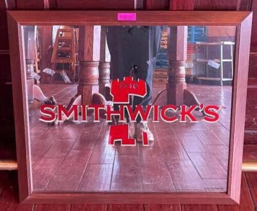36" SMITHWICKS / BRANDED PUB MIRROR