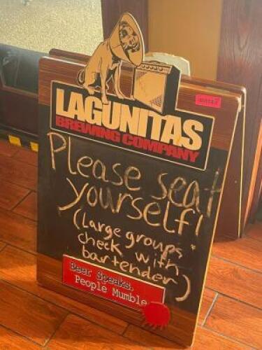 33" A-FRAME LAGUNITAS SIDEWALK DISPLAY