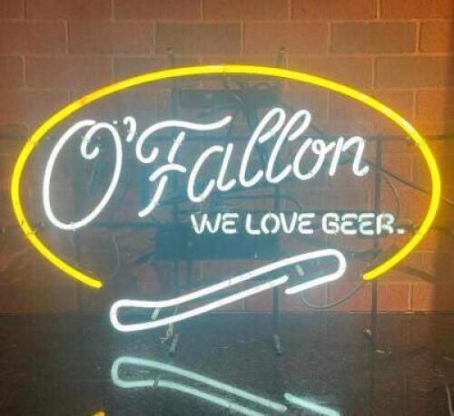 35" O'FALLON - WE LOVE BEER NEON SIGN