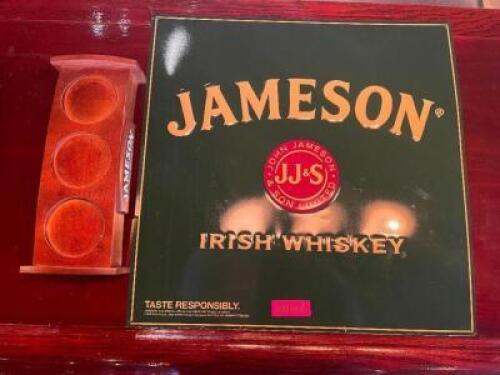 JAMESON WALL SIGN AND BOTTLE DISPLAY SET