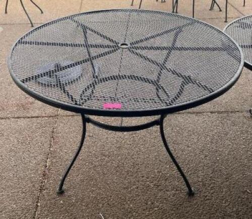 (2) - 48" X 29" ROUND PATIO TABLES