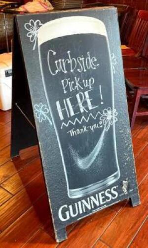 GUINNESS DOUBLE SIDED MESSAGE BOARD