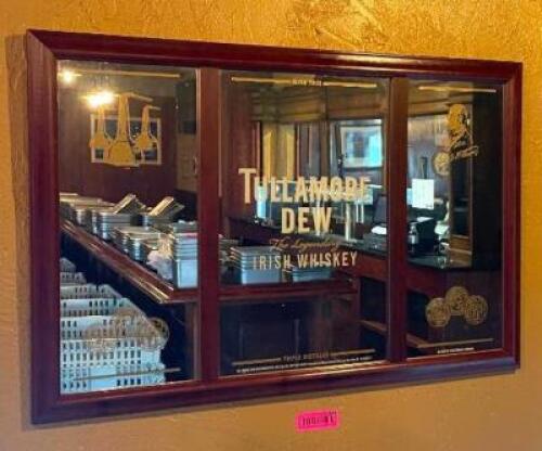 TULLAMORE DEW IRISH WHISKY FRAMED MIRROR