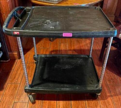 2-TIER PLASTIC UTILITY CART