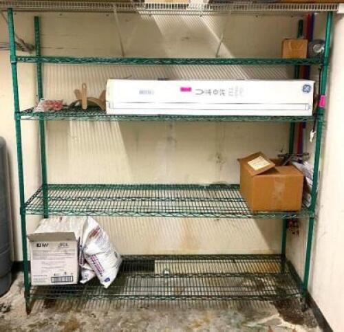 6' 4-TIER WIRE SHELVING UNIT