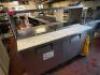 TRUE 60" REFRIGERATED PREP TOP W/ RISER SHELF - 2