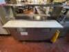 TRUE 60" REFRIGERATED PREP TOP W/ RISER SHELF - 3