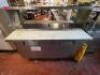 TRUE 60" REFRIGERATED PREP TOP W/ RISER SHELF - 4