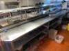 18' STAINLESS CHEFS LINE W/ STEAM TABLE, REMOTE COOLED 8 DRAWER REFRIGERATED LINE. - 6