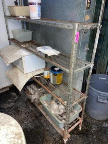 48" X 12" FIVE TIER METAL RACK