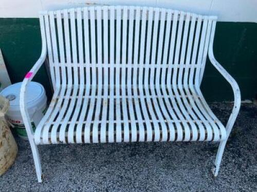40" METAL PARK BENCH