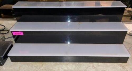 24" THREE TIER BOTTLE RISER.
