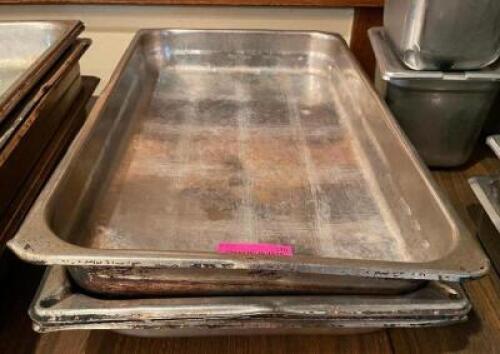 (3) FULL SIZE STAINLESS INSERTS