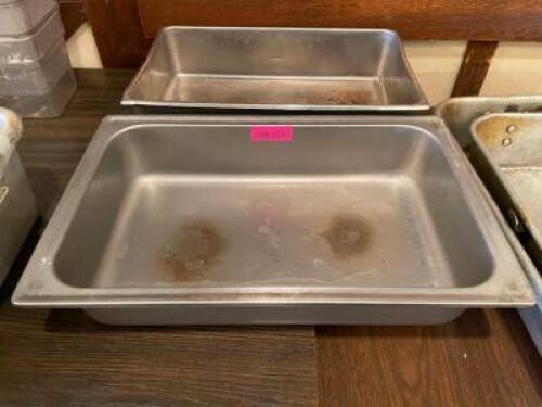 (2) FULL SIZE WATER PANS
