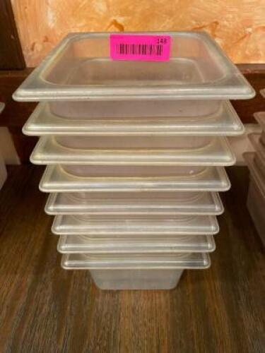 (6) 1/6TH SIZE PLASTIC INSERTS