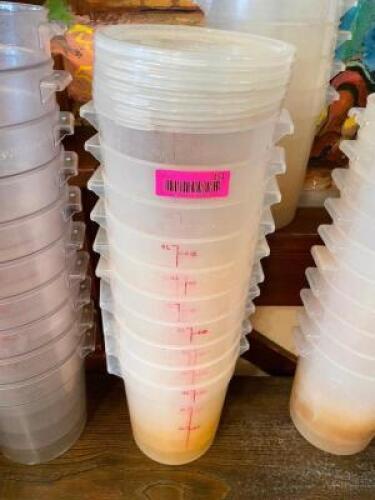 (10) 3 QT PLASTIC CONTAINERS