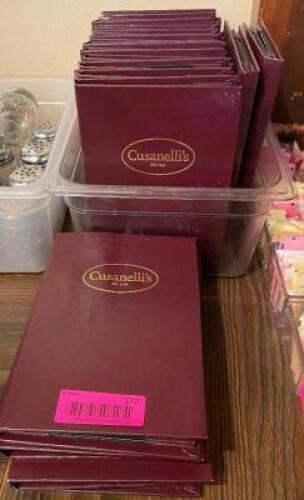 (12) CUSANELLI DRINK MENUS