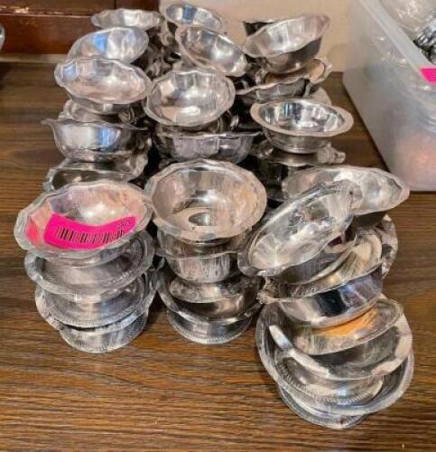 (1) LOT OF STAINLESS SAUCE CUPS