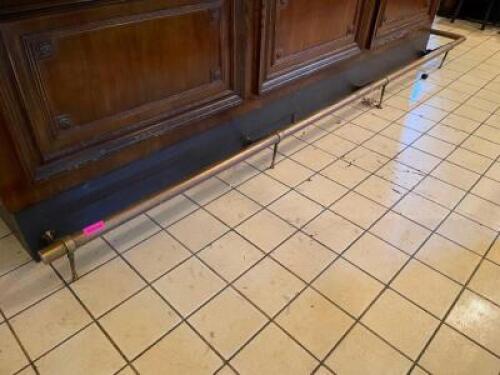14' OF 2" BRASS FOOT RAIL