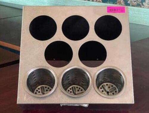 8 SECTION UTENSIL ORGANIZER WITH (3) - INSERTS