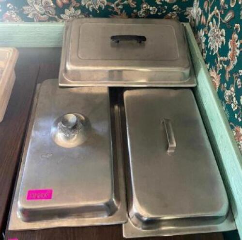 (3) - ASSORTED CHAFER LIDS
