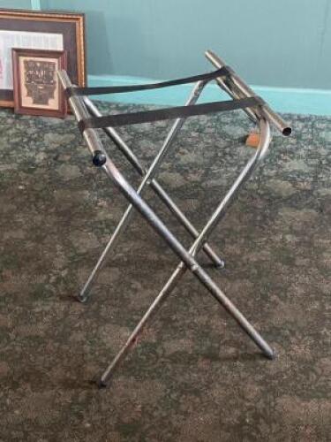 (6) - ASSORTED FOLDING SERVING TRAYS