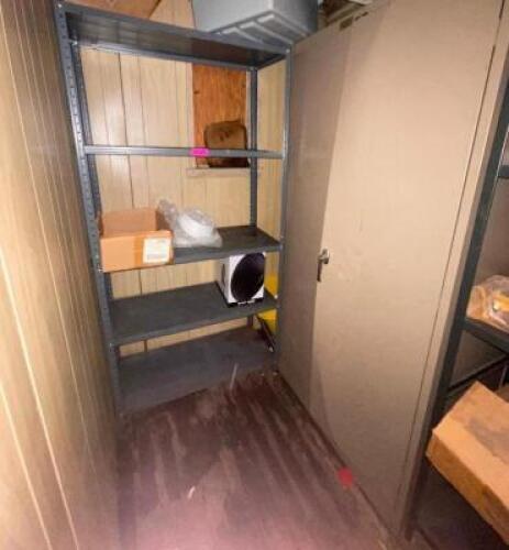 (2) - PC. CABINET AND SHELVING UNIT SET