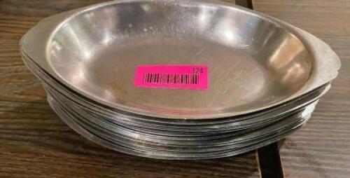 (12) 9" STAINLESS PASTA BOWLS