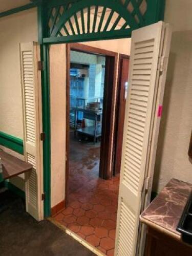 (2) SETS OF FOLDING DOORS. EACH PANEL IS 9.5" WIDE