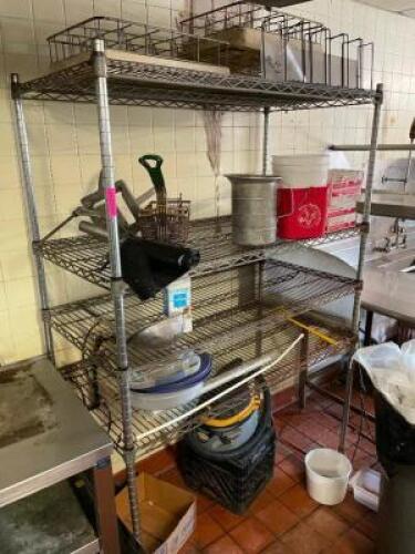 48" X 24" FOUR TIER WIRE SHELF