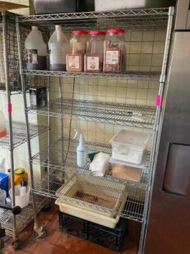 48" X 24" FOUR TIER WIRE SHELF