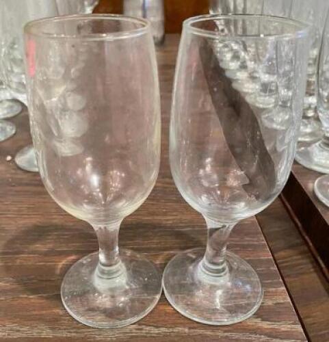 (36) WATER GOBLETS