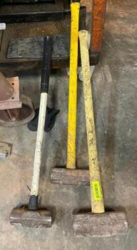 DESCRIPTION: ASSORTED SLEDGE HAMMERS LOCATION: WAREHOUSE LOCATION: 6249 LORENS LN. CEDAR HILL, MO 63016 QTY: 1