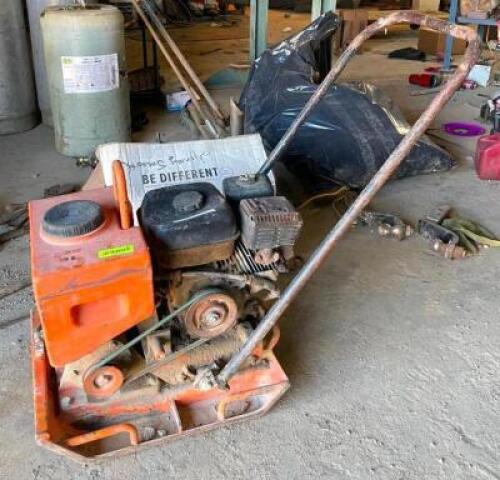 DESCRIPTION: WALK-BEHIND PLATE COMPACTOR MACHINE BRAND/MODEL: MIKASA LOCATION: WAREHOUSE LOCATION: 6249 LORENS LN. CEDAR HILL, MO 63016 QTY: 1