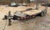 DESCRIPTION: 16' TRAILER WITH WHEEL RAMP AND TOOL BOX SIZE: 16'X82" LOCATION: BACK LOT LOCATION: 6249 LORENS LN. CEDAR HILL, MO 63016 QTY: 1