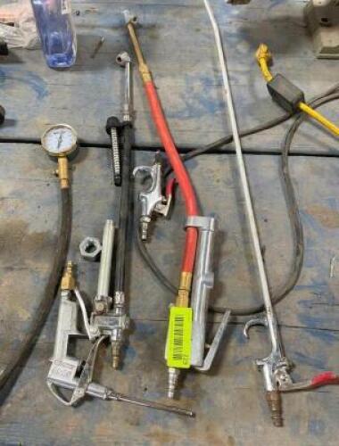 DESCRIPTION: ASSORTED AIR TOOLS AS SHOWN LOCATION: WAREHOUSE LOCATION: 6249 LORENS LN. CEDAR HILL, MO 63016 QTY: 1