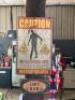 12' CUSTOM MADE BAR WITH ASSORTED D�COR AND DECORATIONS - 27