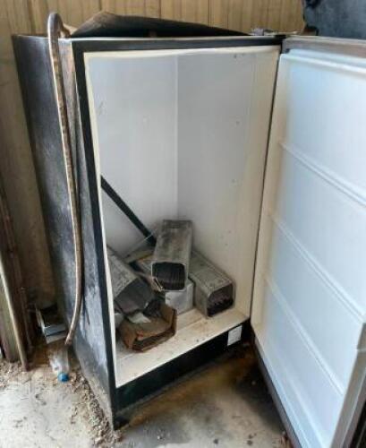 DESCRIPTION: REFRIGERATOR WITH CONTENTS OF WELDING ELECTRODES LOCATION: WAREHOUSE LOCATION: 6249 LORENS LN. CEDAR HILL, MO 63016 QTY: 1
