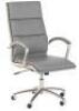 DESCRIPTION: (1) MODELO HIGH BACK OFFICE CHAIR BRAND/MODEL: BUSH BUSINESS/CH1701DGL-03 INFORMATION: LIGHT GRAY/LEATHER/ADJUSTABLE RETAIL$: 699.00 SIZE