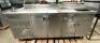 7' CUSTOM STAINLESS STEEL COOKING STATION WITH FOOD WARMER, WASH SINK, AND STORAGE - 2