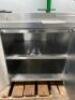 7' CUSTOM STAINLESS STEEL COOKING STATION WITH FOOD WARMER, WASH SINK, AND STORAGE - 3