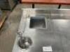 7' CUSTOM STAINLESS STEEL COOKING STATION WITH FOOD WARMER, WASH SINK, AND STORAGE - 8