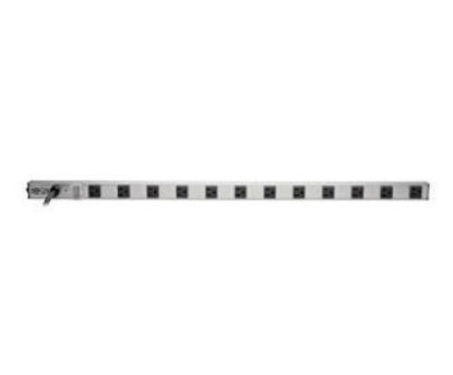 DESCRIPTION: (1) VERTICAL POWER STRIP BRAND/MODEL: TRIPP-LITE/PS361220 INFORMATION: GRAY/12-OUTLETS RETAIL$: 91.56 SIZE: 36"L X 1.25"H X 1.5"W QTY: 1