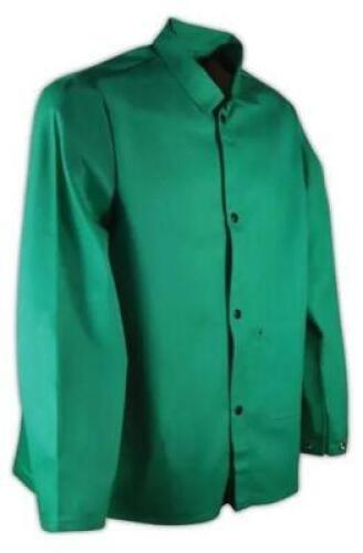 DESCRIPTION: (15) FLAME RESISTANT SHIRT JACKET BRAND/MODEL: MAGID/JUNESTD-CP INFORMATION: GREEN/COTTON RETAIL$: 24.15 EACH SIZE: LARGE QTY: 15
