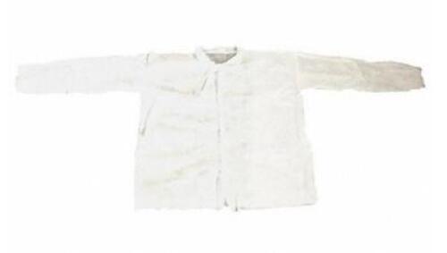 DESCRIPTION: (2) PACKS OF (25) DISPOSABLE SHIRT BRAND/MODEL: CONDOR/26W782 INFORMATION: WHITE/SEGED RETAIL$: 42.34 PER PK OF 25 SIZE: SMALL QTY: 2