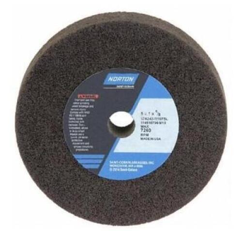 DESCRIPTION: (10) STRAIGHT GRINDING WHEEL BRAND/MODEL: NORTON/69936654177 INFORMATION: GRIT: 24/BLACK/ALUMINUM OXIDE RETAIL$: 23.69 EACH SIZE: 5"WHEEL