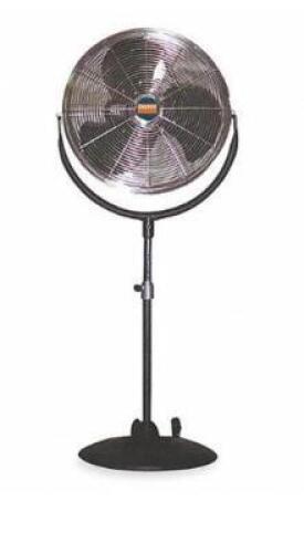 DESCRIPTION: (1) PEDESTAL FAN BRAND/MODEL: DAYTON/1ANZ7 INFORMATION: NON-OSCILLATING/3-SPEEDS RETAIL$: 309.63 SIZE: 52 TO 62"H X 24"W X 22"D QTY: 1