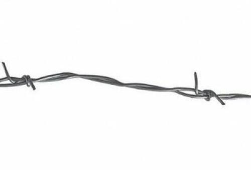 DESCRIPTION: (1) BARBED WIRE BRAND/MODEL: GRAINGER/4LVP3 INFORMATION: GAUGE: 15-1/2 GA/GALVANIZED RETAIL$: 239.19 SIZE: 1,320'LENGTH QTY: 1