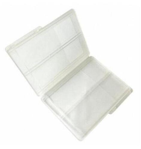 DESCRIPTION: (1) PACK OF (20) PLASTIC SLIDE BOX BRAND/MODEL: LAB SAFETY/5PTL1 INFORMATION: TRANSPARENT-CLEAR/50-SLIDES RETAIL$: 21.75 PER PK OF 20 QTY